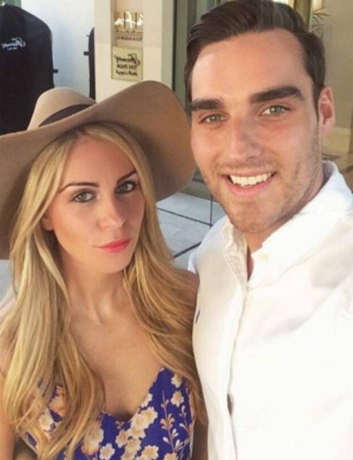 El mediocampista inglés Matty James es pareja de Leah Richards desde el año pasado.