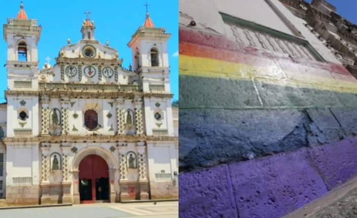 Pintan bandera de orgullo gay en iglesia católica de las más antiguas en  Honduras - Diario La Prensa