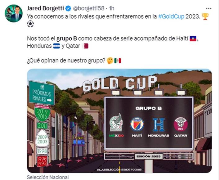 Jared Borgetti, exjugador mexicano que estuvo en el sorteo, opinó del grupo de México.