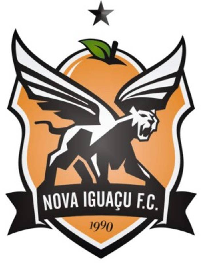 Nova Iguacu FC. Este curioso logo pertenece a un club de la Serie D, aunque por su creatividad debería ascender tres categorías.