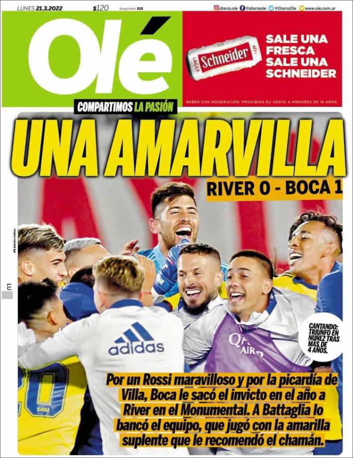 En Argentina, Boca Juniors se llevó el clásico tras vencer 1-0 a River Plate.