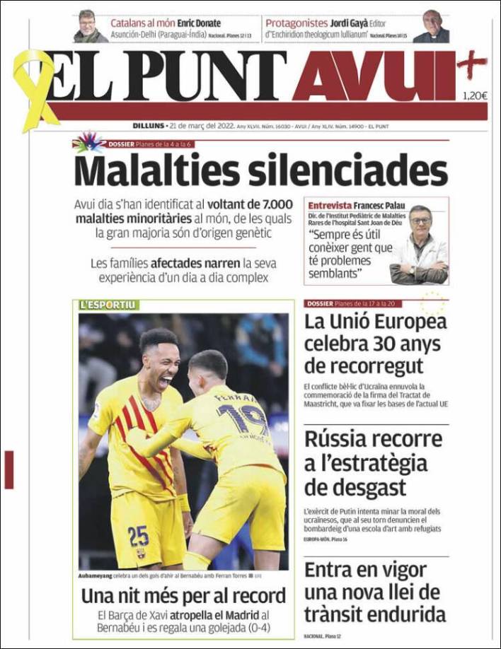 Real Madrid- Barcelona: Las portadas de los medios sobre el clásico