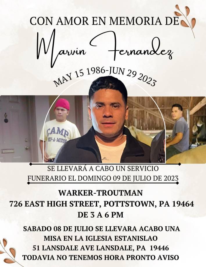 Si usted quiere apoyar a la familia de Marvin lo puede hacer en el siguiente link: <b><a rel="nofollow noopener noreferrer" href="https://www.gofundme.com/f/please-help-us-send-marvins-body-to-honduras" target="_blank">Gofundme</a></b>