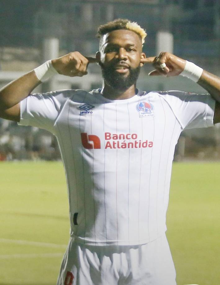 Así celebró Jorge Benguché su quinto gol del Torneo Apertura 2024.
