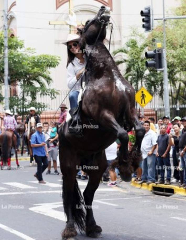 El público aplaudió en todo momento el colorido desfile, que es uno de los eventos más esperados por los ciudadanos durante la Feria Juniana.