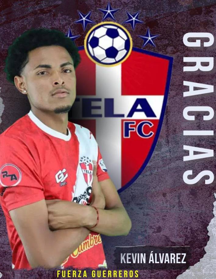 Kevin Álvarez - El volante no continúa con los colores del Tela FC. El futbolista era uno de los líderes del cuadro teleño.