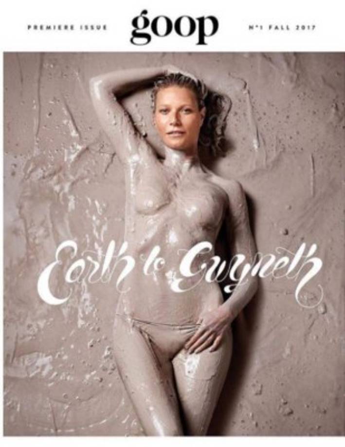 Esta es la foto de la portada de 'Goop magazine'.