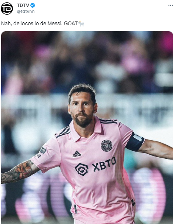 TDTV: “Nah, de locos lo de Messi. GOAT”.
