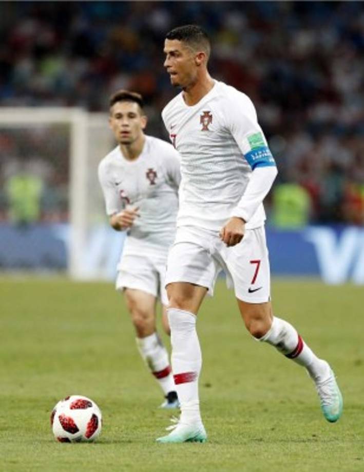 1. El delantero Cristiano Ronaldo (Portugal) - 34 Km/h