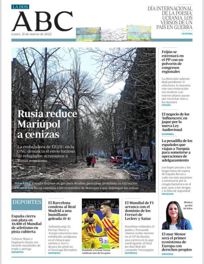 Barcelona se ha llevado elogios por la prensa española e internacional tras su goleada en el Santiago Bernabéu.