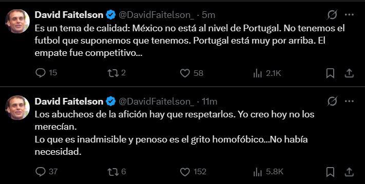 Indignación por lo que pasó en el México vs Portugal; Faitelson reacciona