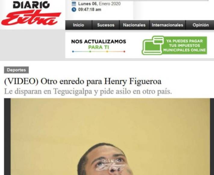 Lo que dicen a nivel internacional sobre el atentado que sufrió el futbolista hondureño Henry Figueroa