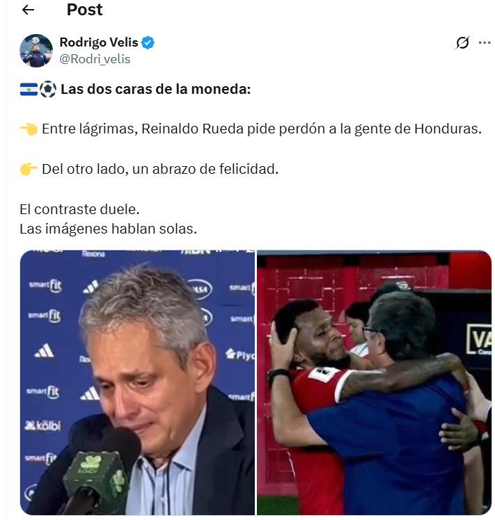 Asombro por llanto de Rueda tras debacle de Honduras; Faitelson causó revuelo