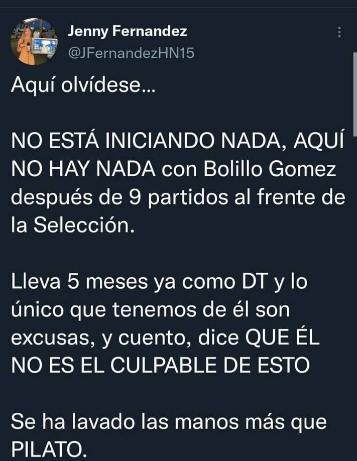 La periodista Jenny Fernández dejó su punto de vista sobre la debacle de Honduras en esta octagonal de Concacaf.