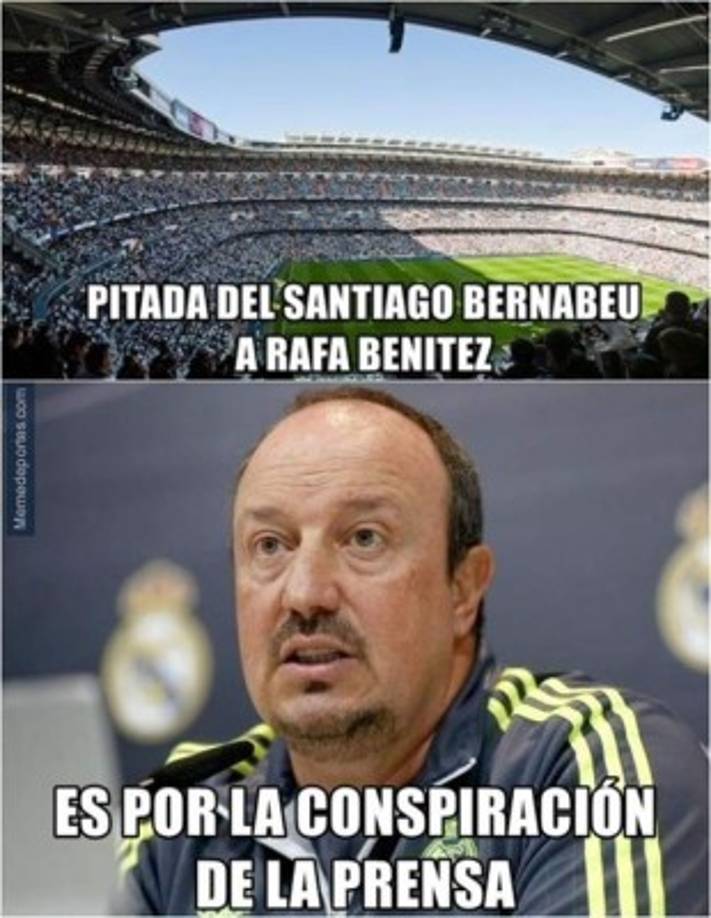 Monumental pitada a Rafa Benítez.