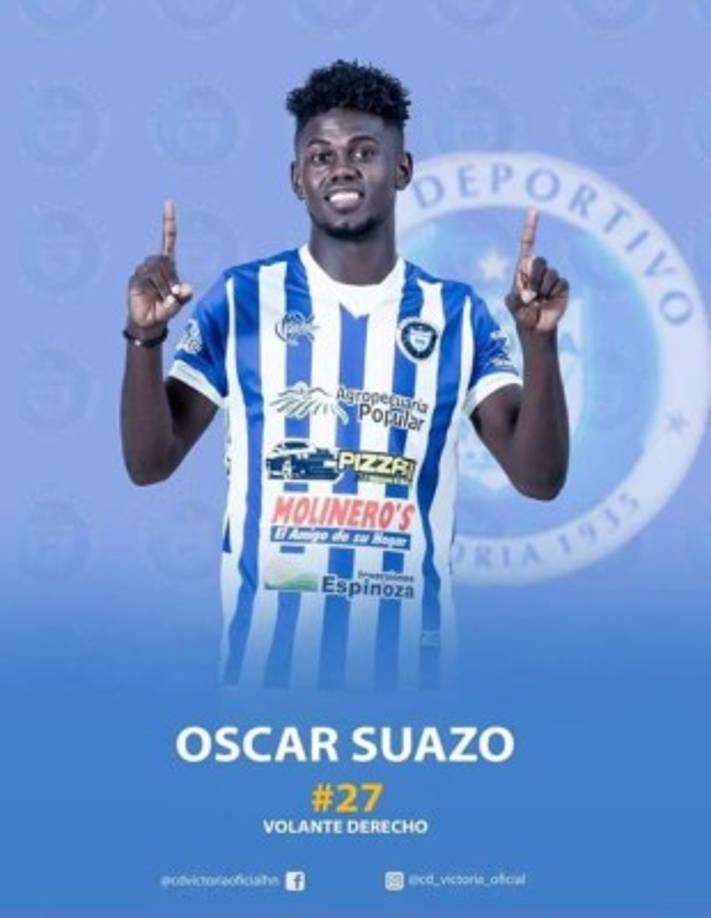 Óscar Suazo - Lo hace en la posición de volante derecho.