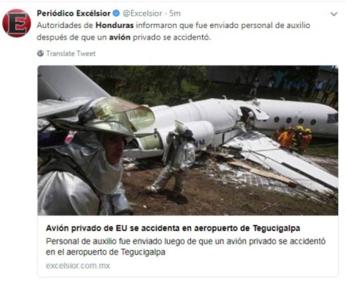 El diario Excelsior de México destacó el suceso en sus redes sociales.