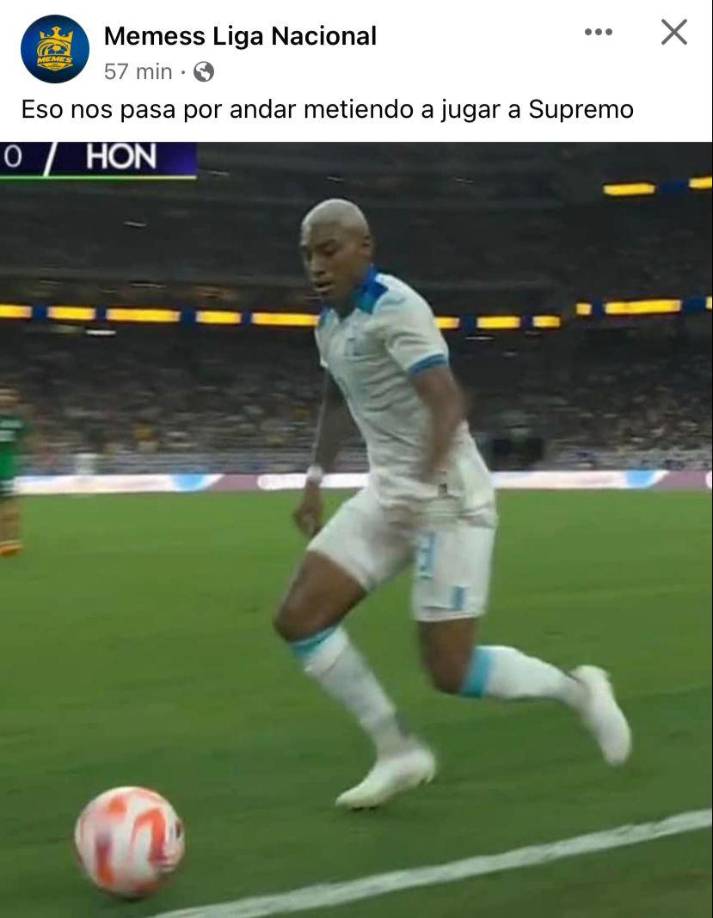 Memes destrozan a Honduras tras paliza ante México en la Copa Oro