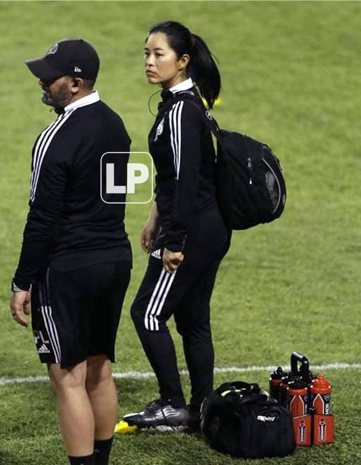 Ella fue una de las chicas que estuvo en el estadio Olímpico durante el partido.