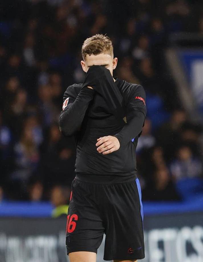 La reacción de los jugadores tras perder por la mínima ante la Real Sociedad en LaLiga.