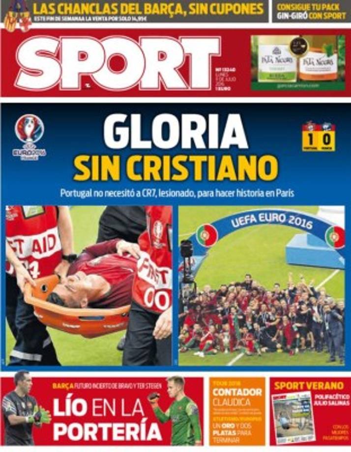 El diario Sport de España siempre genera polémica debido a su simpatía por el FC Barcelona y en esta ocasión no fue la excepción con su portada sobre CR7.