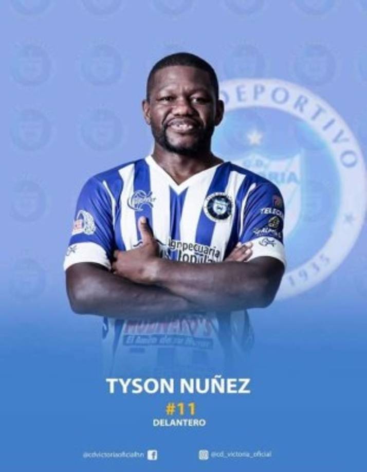 Milton 'Tyson' Núñez - El veterano futbolista hondureño comanda el ataque del Victoria. A sus 46 años tendrá la oportunidad de jugar junto a su hijo en el mismo equipo y busca volver a la Liga Nacional.
