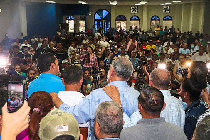 Los militantes del Partido Nacional dijeron estar unidos.