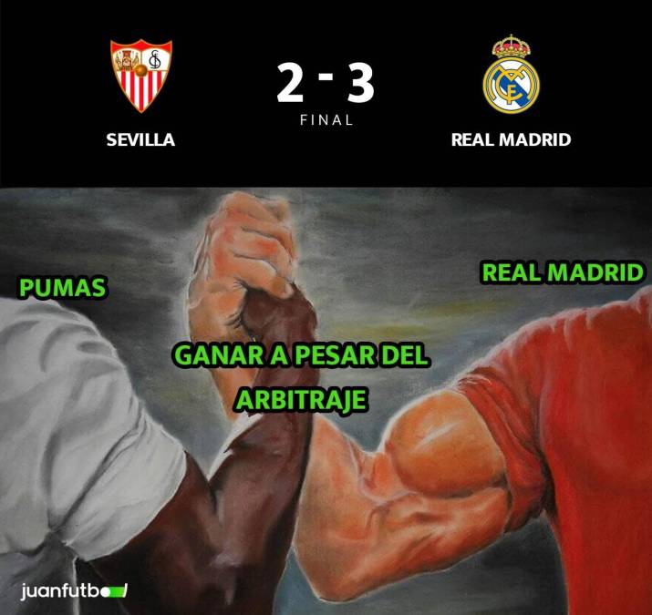 Los memes de la remontada del Real Madrid en Sevilla: El VAR, el árbitro, Benzema y el Barça