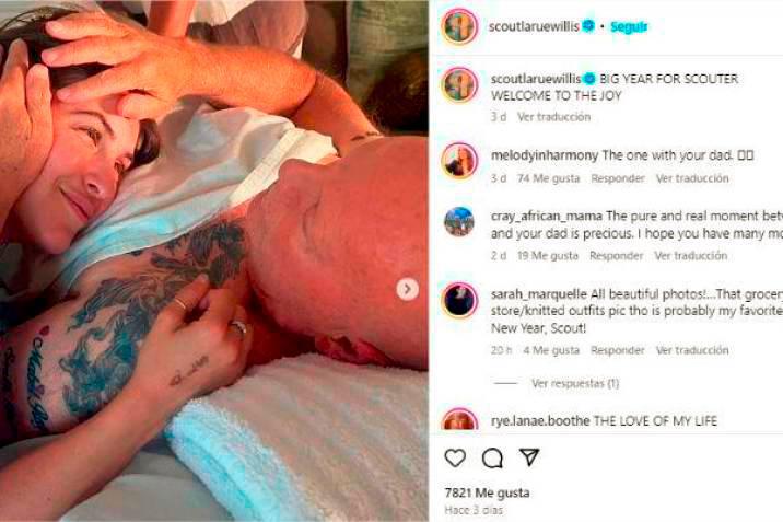 La conmovedora foto que compartió la hija de Bruce Willis