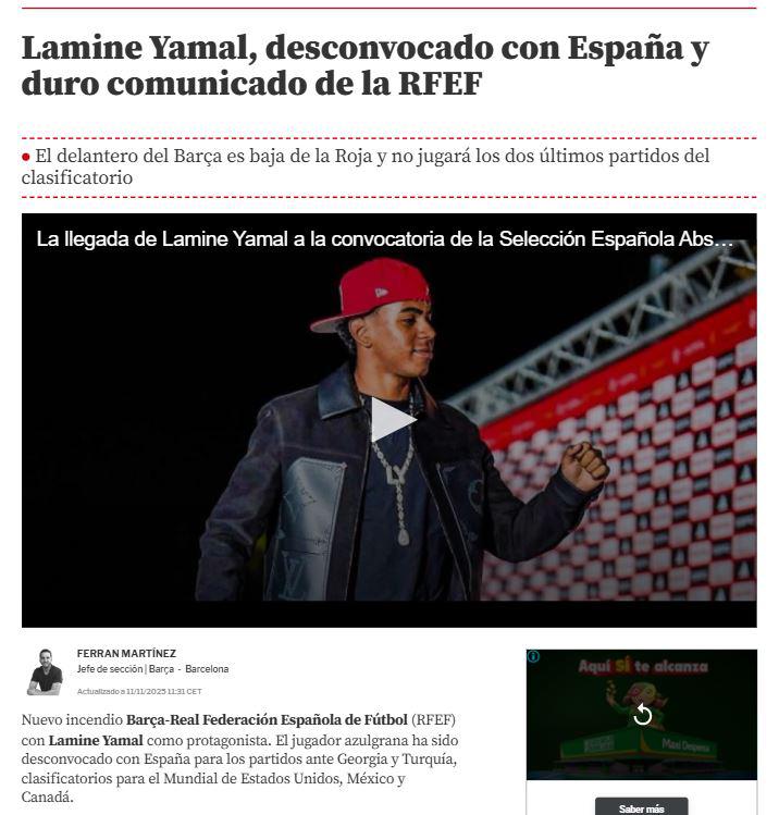 Indignación por lo que hizo Yamal con Selección de España; Barcelona reacciona