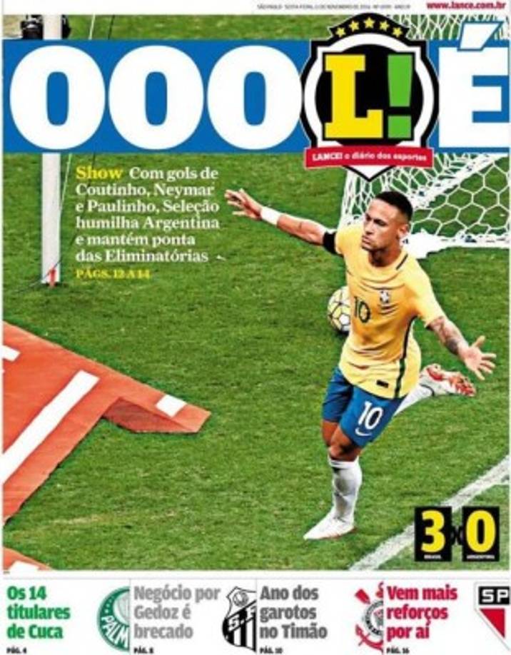 Los brasileños de igual manera se han aprovechado para calentar el asunto tras humillar a su clásico rival.