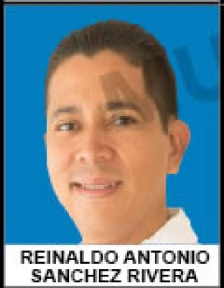 Reinaldo Sánchez - Partido Nacional - 47,944 votos - Olancho<br/>Nació en Tegucigalpa. Estudió Administración de Empresas en la Universidad Católica de Honduras, también inglés en la Guardia Community College de Nueva York, Estados Unidos. Ha desempeñado el cargo de diputado en dos períodos. Ejerció de ministro de la Presidencia en el actual Gobierno.
