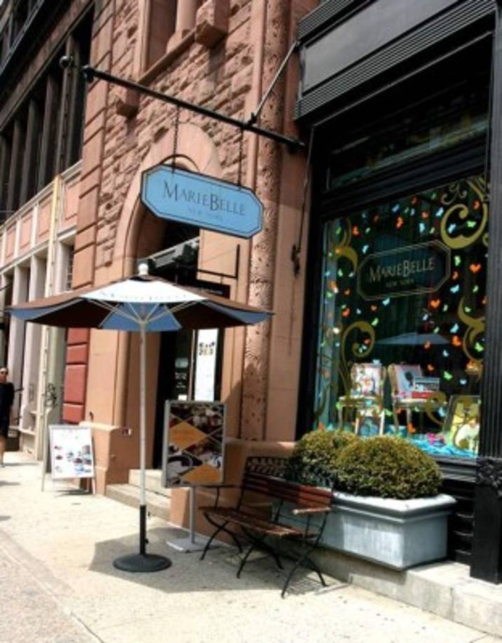 Imagen de la entrada de la tienda de la empresaria hondureña en el barrio del Soho de N. York.