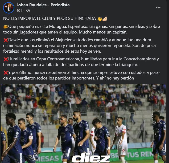 No perdonan a Motagua y señalan a culpables tras eliminación ante Olimpia
