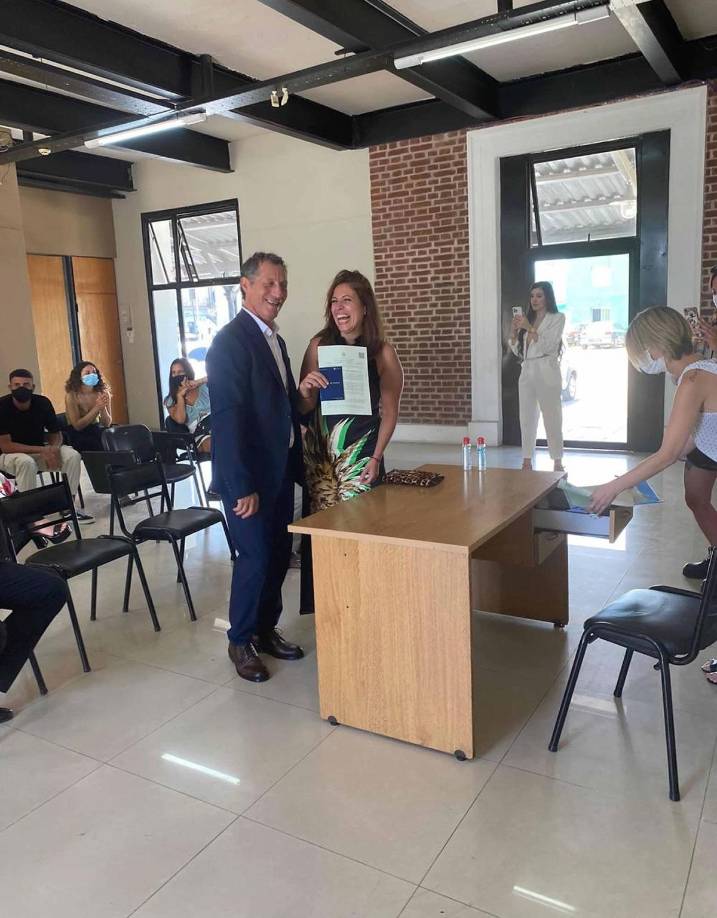 La felicidad de la pareja tras contraer matrimonio este lunes en un evento íntimo.