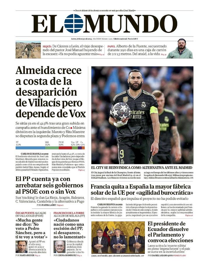 El Mundo - “El City se reinvindica como alternativa ante el Madrid”. 