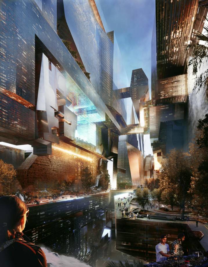 Con un ancho de solo 200 metros, “The Line” debe responder a la expansión urbana incontrolada y perjudicial para el medio ambiente, superponiendo casas, escuelas y parques, según el modelo de “urbanismo de gravedad cero”. 