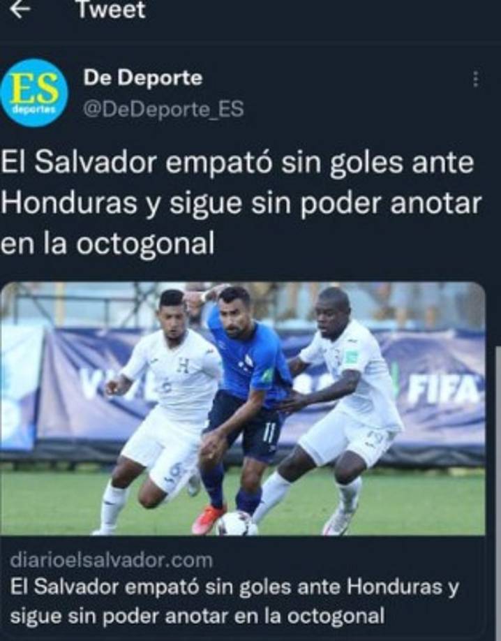 Los medios de El Salvador lamentaron que su selección no aprovechó la condición de local.