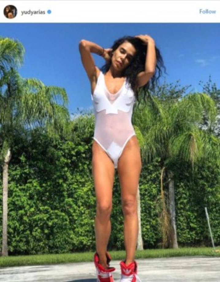 Yudy está acostumbrada a lucir su belleza natural en sus fotografías.