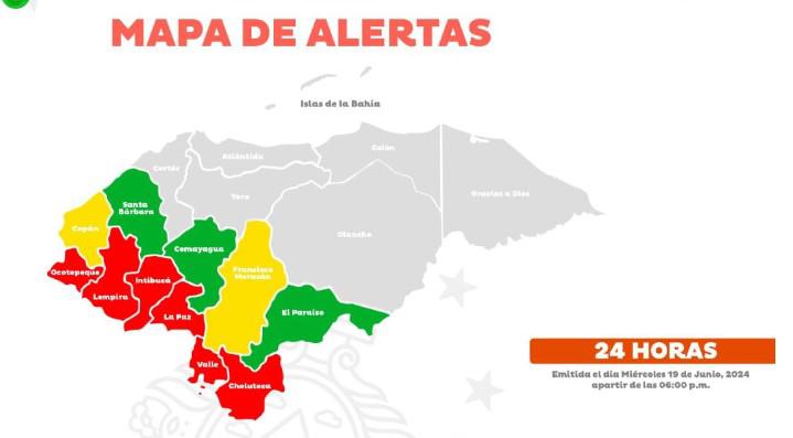 Honduras declara alerta roja en seis departamentos por tormenta tropical Alberto