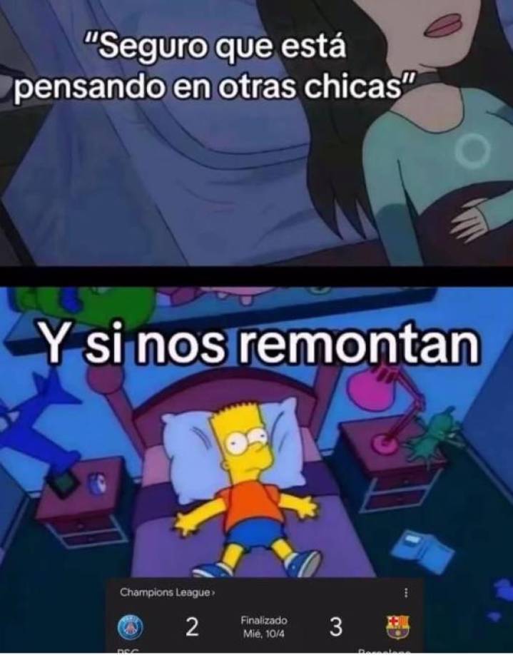 Memes destrozan al Barcelona tras ser eliminados por el PSG en Champions