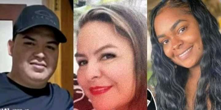 Andrés Restrepo, su madre Claudia Botero y su novia Danna Michel.