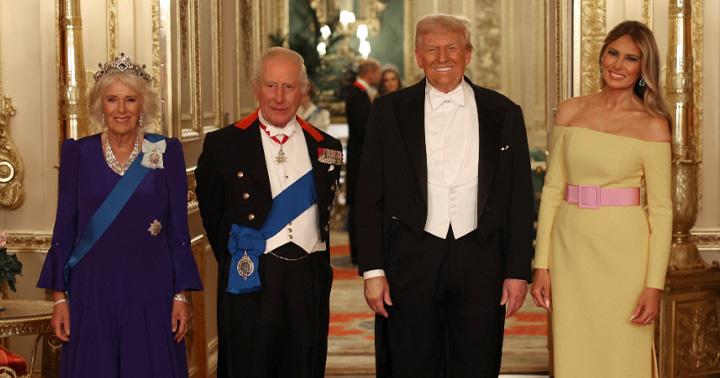 Melania Trump y Kate Middleton deslumbran en el banquete de Estado en Windsor