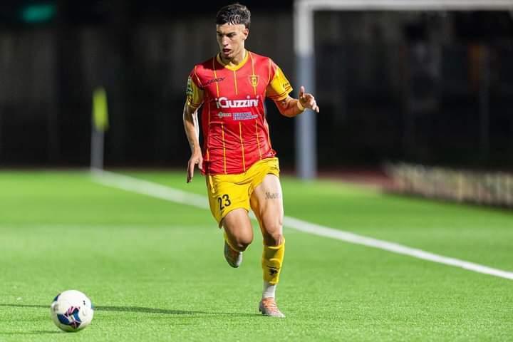 Valerio Marinacci juega en la Serie C del fútbol de Italia.