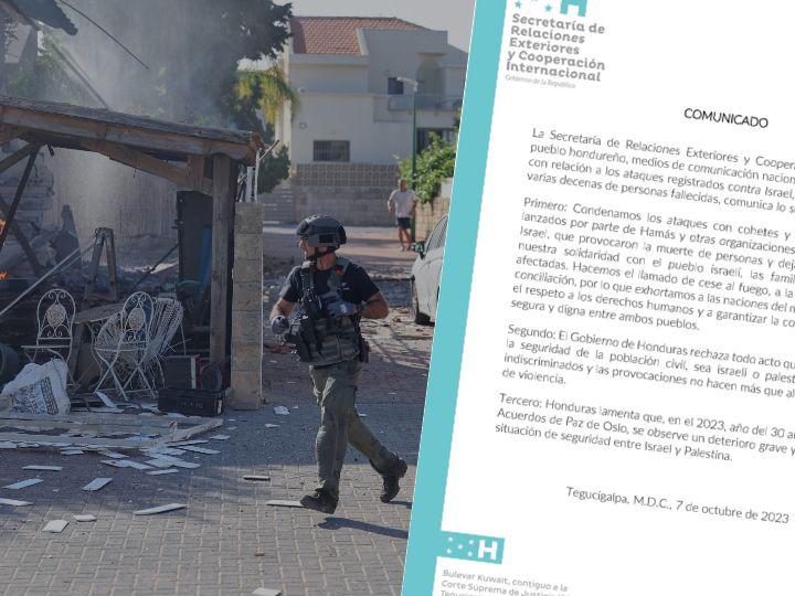 Honduras condena ataques contra Israel, pide cese al fuego y llama al diálogo