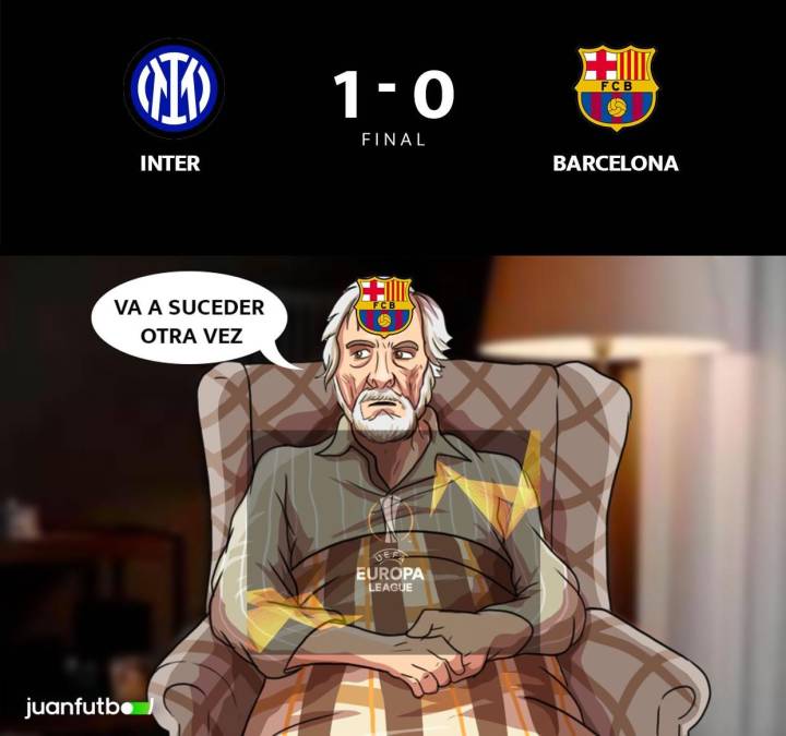 Los memes que dejó la derrota del Barcelona (1-0) contra el Inter de Milán en la Champions League.