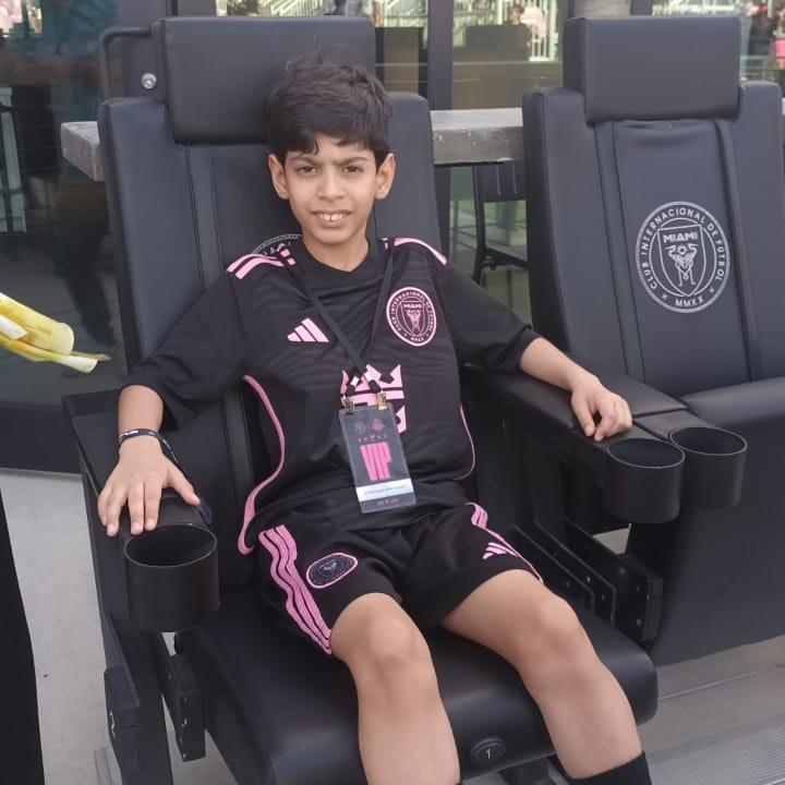 Josué, el niño hondureño que compartió con Messi y el Inter Miami