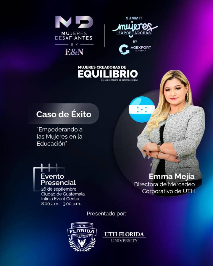 En el evento se expondrán casos de éxito de mujeres líderes de Centroamérica, como los que se muestran a continuación.