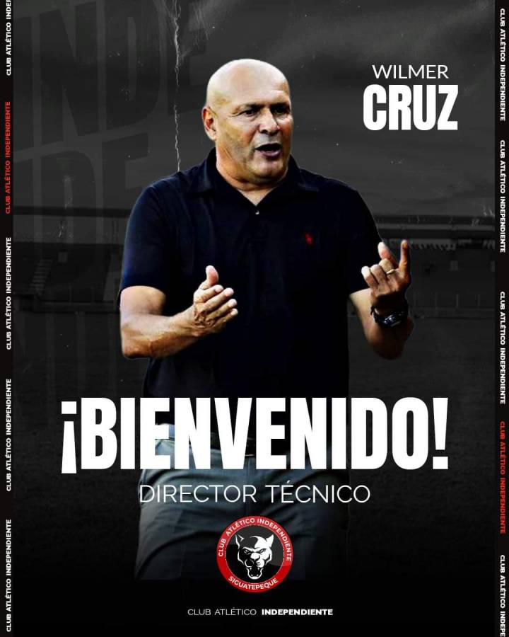 Wilmer Cruz será el nuevo entrenador del Atlético Independiente en la Liga de Ascenso de Honduras.