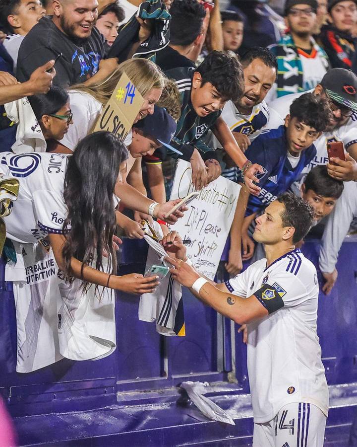 Javvier ‘Chicharito’ Hernández jugó 82 partidos y marcó 39 goles con los LA Galaxy de la MLS.